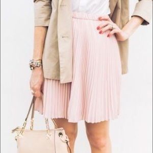 Banana Republic Pink Pleated Skirt
